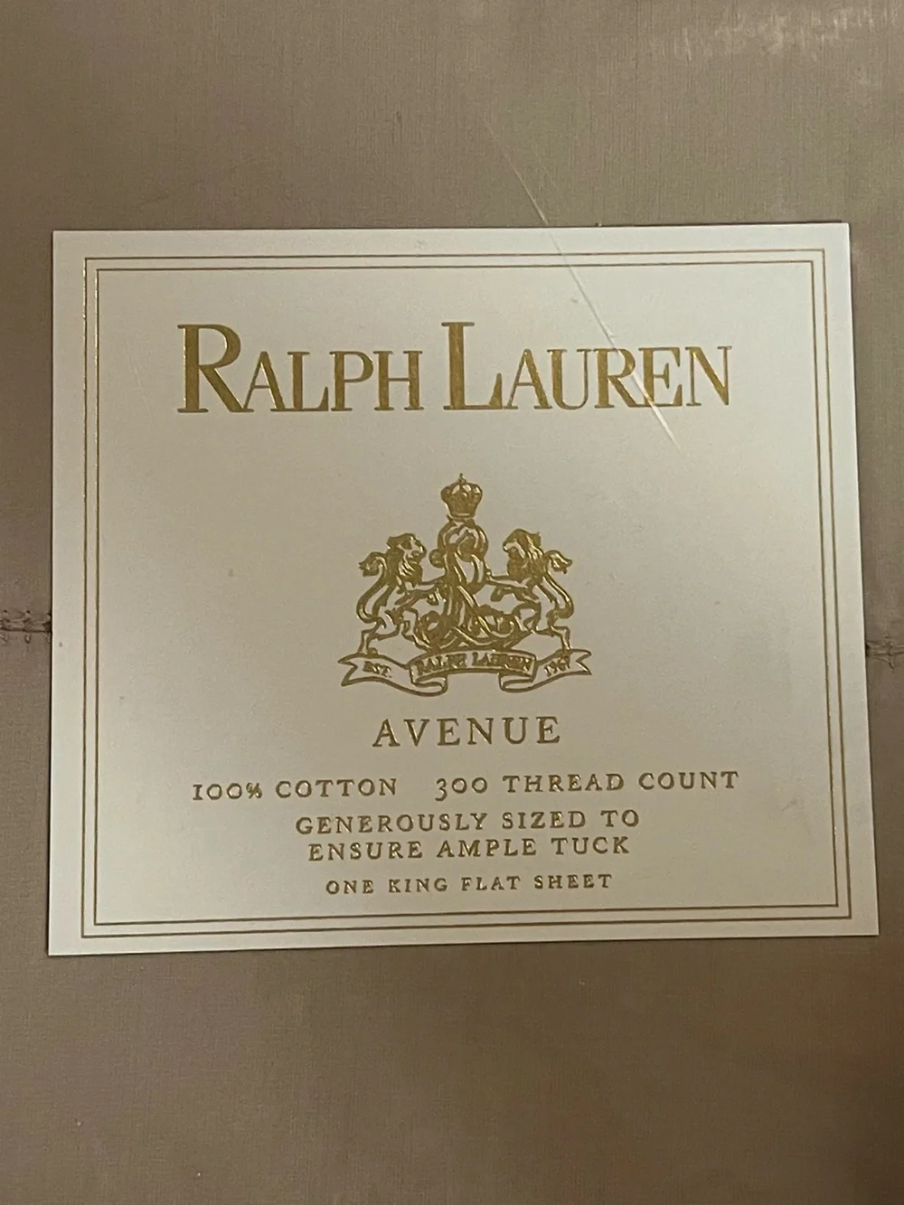 Ralph Lauren Stone Taupe Sheet Set - Solid Neutral Bedding